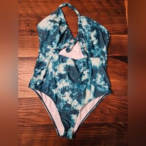 One-piece Tie-dye Swimsuit 2X